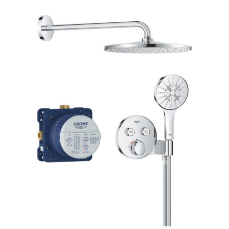 Zestaw Prysznicowy Grohtherm SmartControl Podtynkowy Z Deszczownicą Rainshower Mono 310 34866000 Grohe