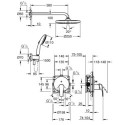 Zestaw Prysznicowy Eurosmart Podtynkowy Z Deszczownicą Tempesta 250 25288000 Grohe Zestaw Prysznicowy Eurosmart Podtynkowy Z Deszczownicą Tempesta 250 25288000 Grohe