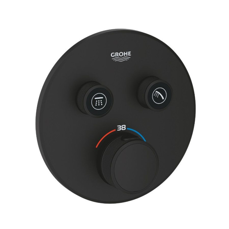 Zestaw Prysznicowy Podtynkowy 18.1 SmartBox Phantom Black Grohe Zestaw Prysznicowy Podtynkowy 18.1 SmartBox Phantom Black Grohe