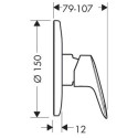 Zestaw Podtynkowy Prysznicowy Logis 71666000 Hansgrohe Zestaw Podtynkowy Prysznicowy Logis 71666000 Hansgrohe