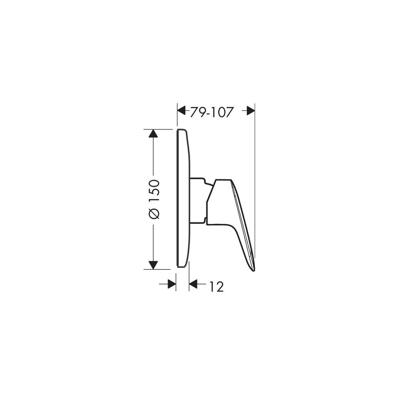 Zestaw Podtynkowy Prysznicowy Logis 71666000 Hansgrohe Zestaw Podtynkowy Prysznicowy Logis 71666000 Hansgrohe